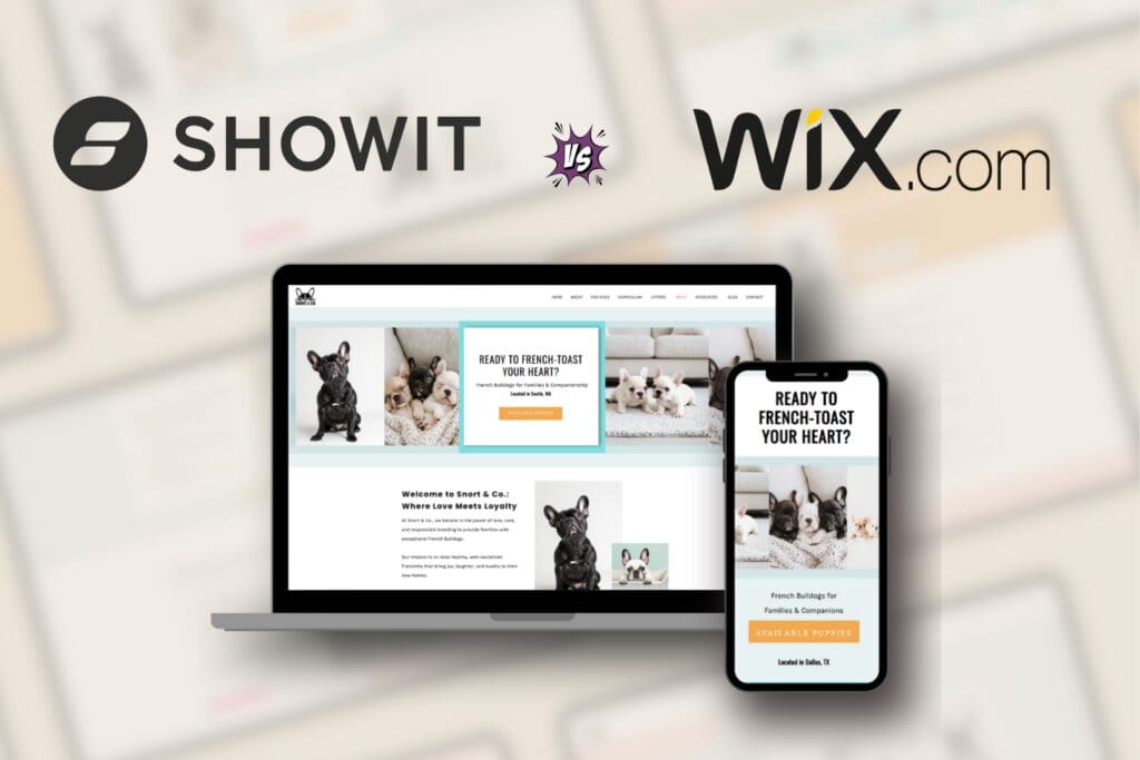 Wix versus Showit
