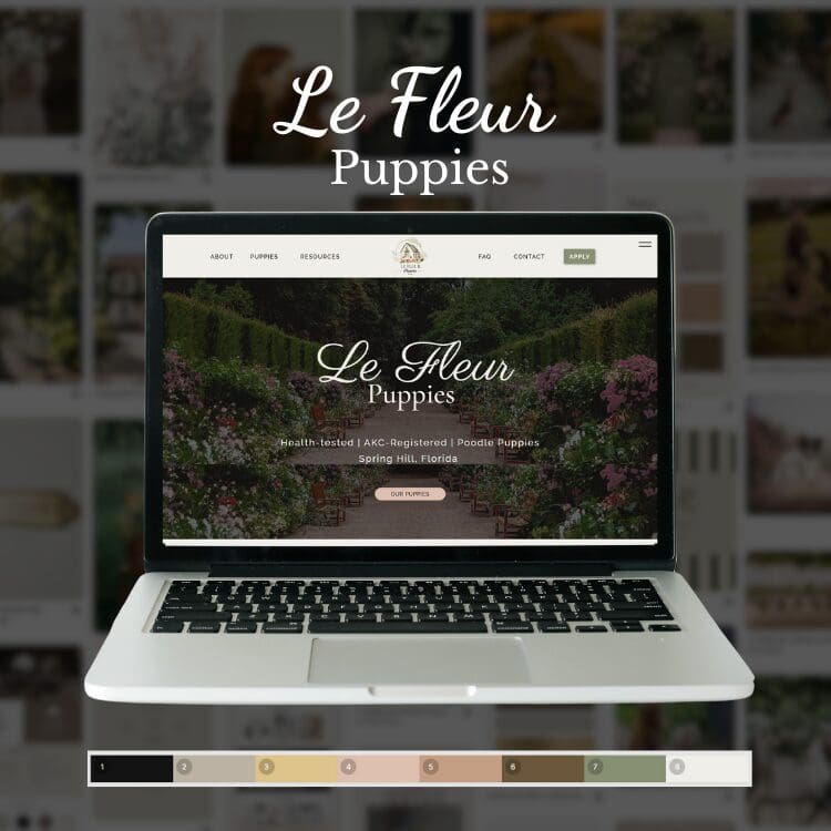 Dog Breeder Website Design